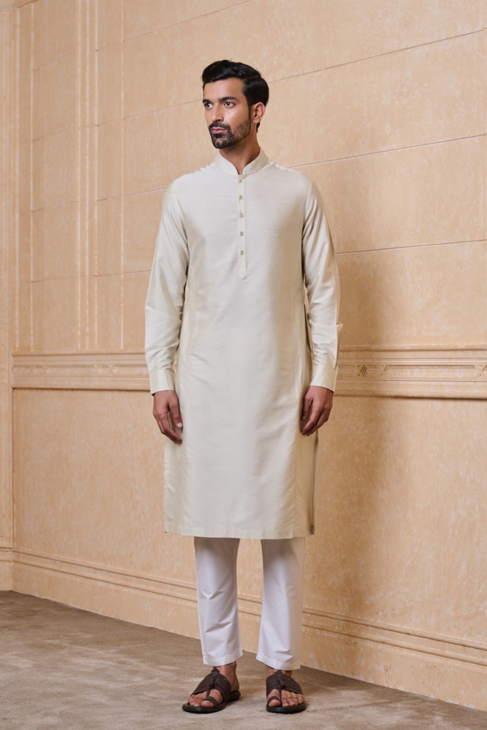 Ivory Colour Kurta for Men