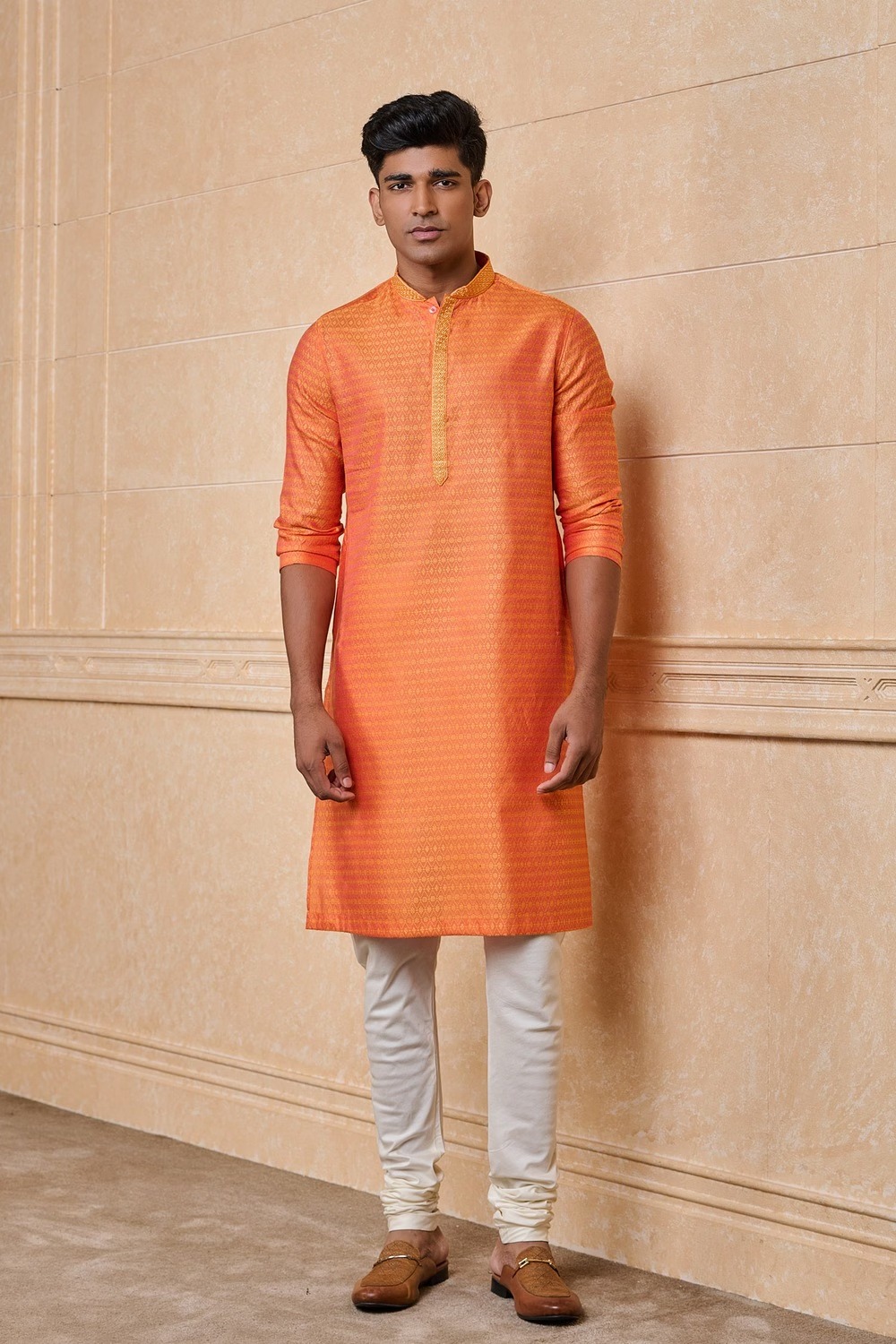 Orange Kurta for Men