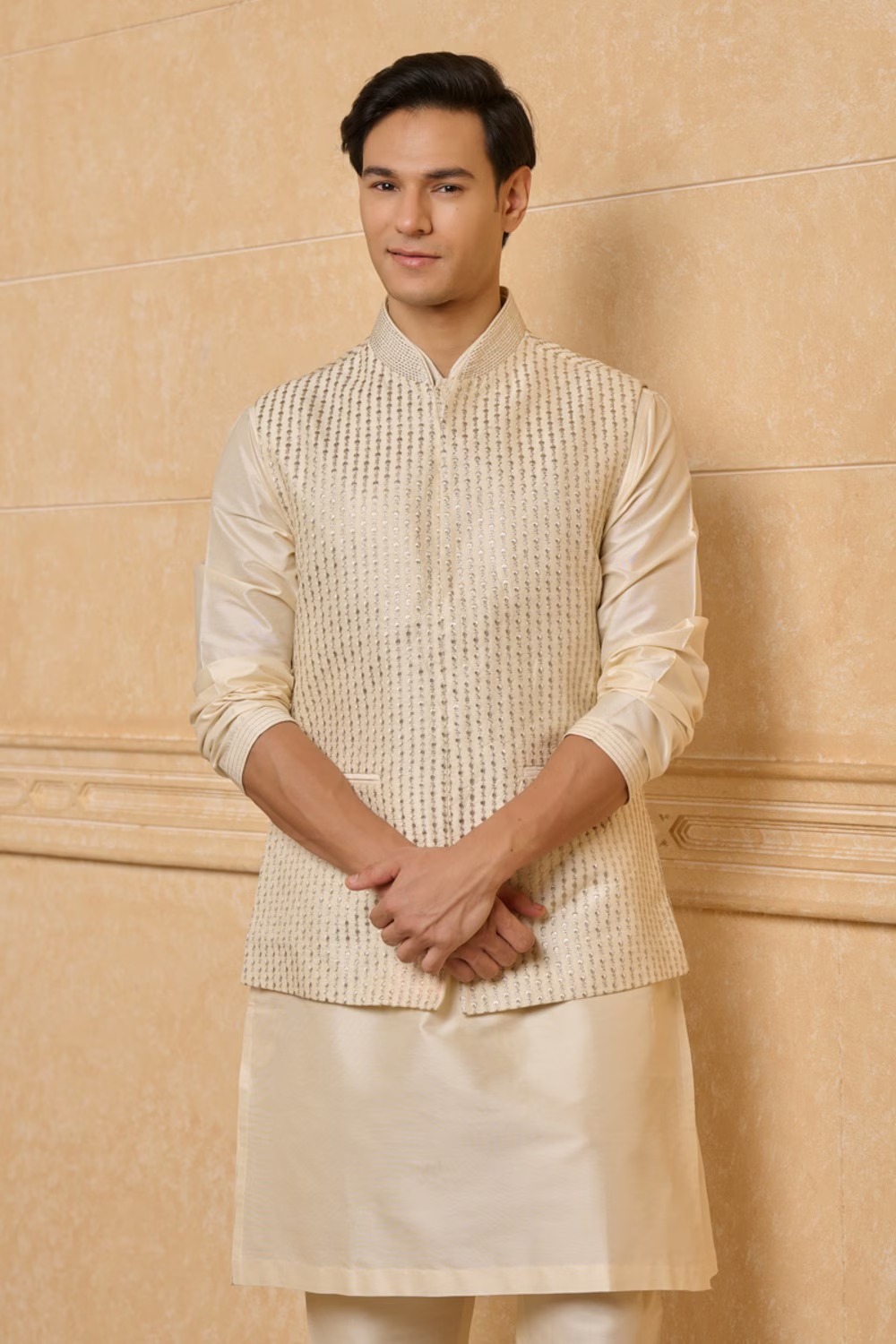 Ivory Kurta Bundi Set
